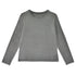【日本製】 tシャツ レディース 長袖 インナー 薄手 柔らかい ストレッチ 無地 クルーネック グレー(FL22FW-007W-gr)
